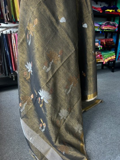 GREY TISSUE JAMDANI