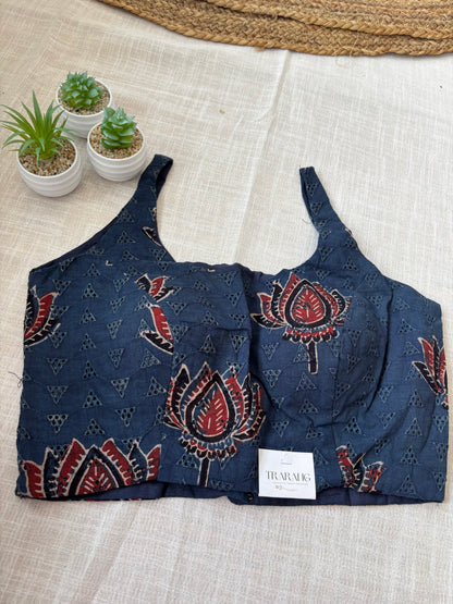 NAVY BLUE HAKOBA BLOUSE