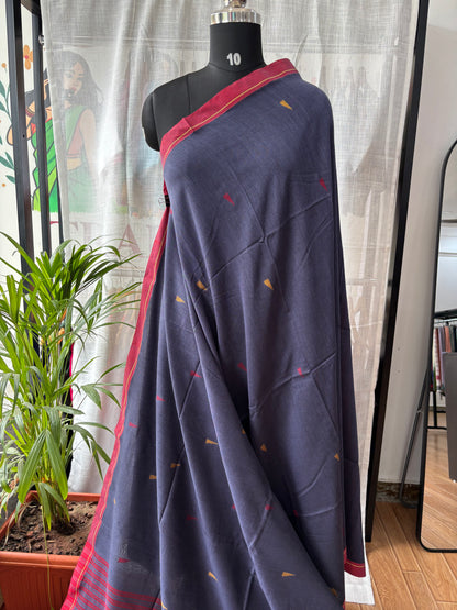 DARK BLUE JAMDANI SAREE