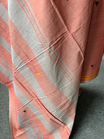 PEACH DHANIAKHALI SAREE