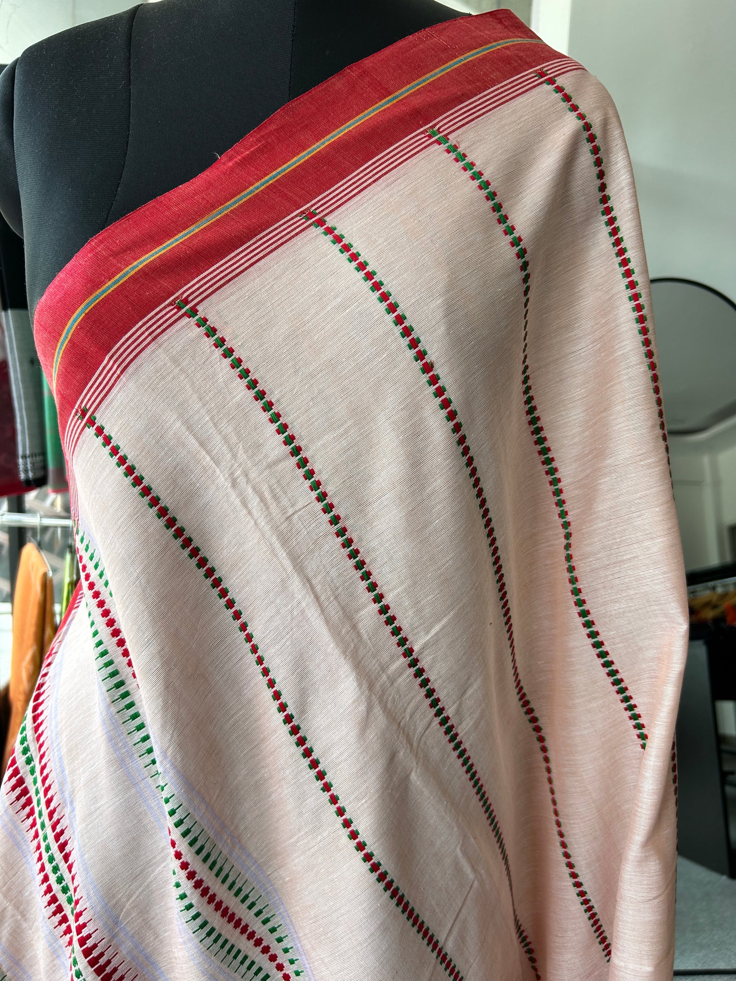 PEACH BEGAMPURI SAREE