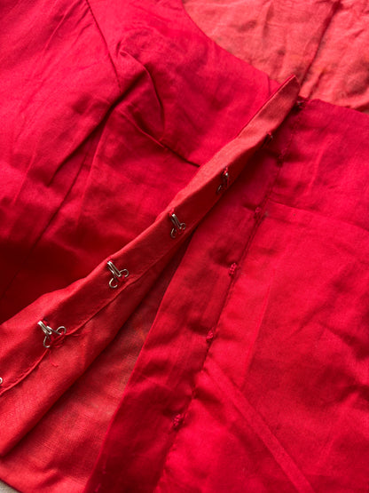 Red Embroidered blouse