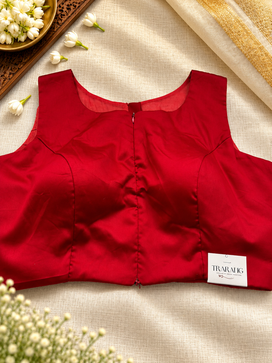 RED COTTON BLOUSE