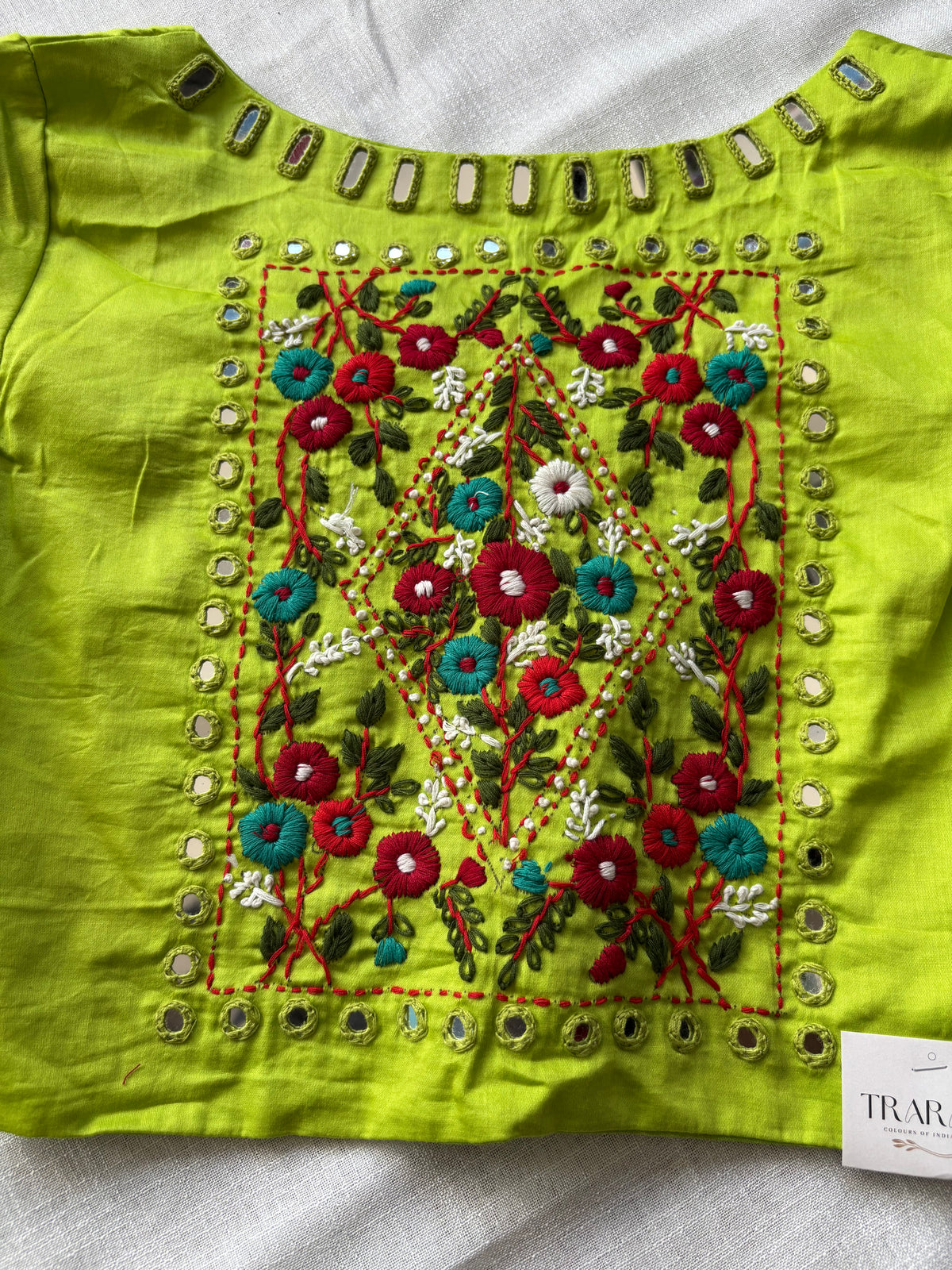 Light Green Embroidered blouse