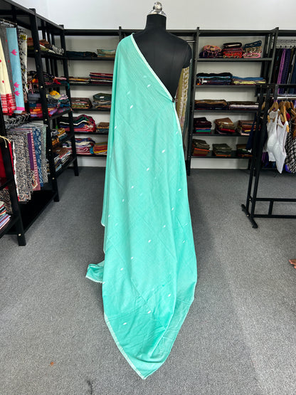 GREEN JAMDANI SAREE