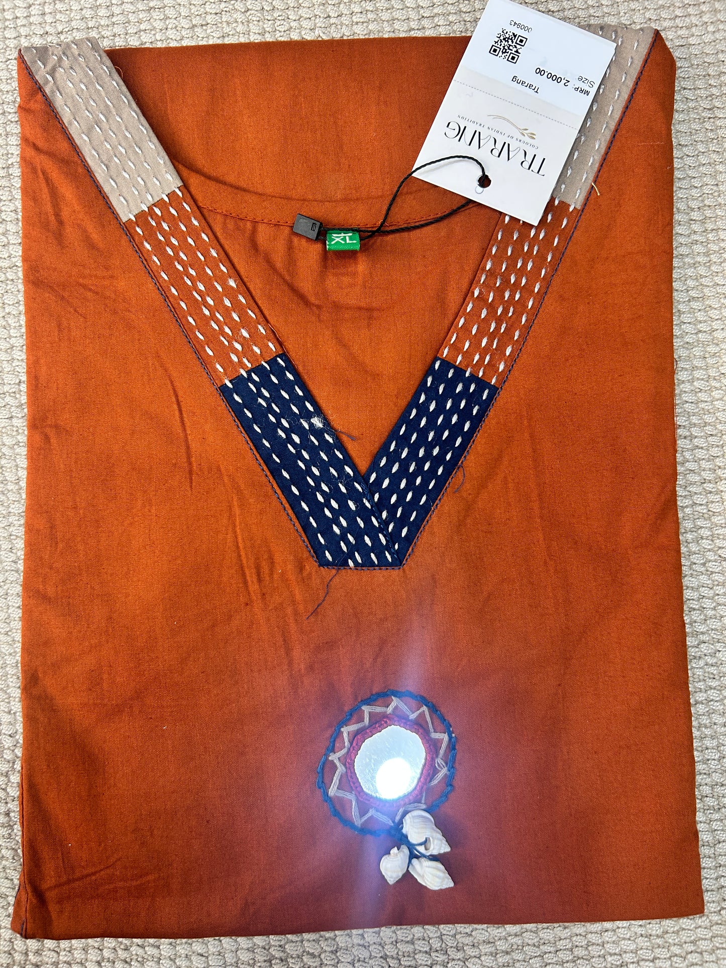 ORANGE COTTON SUIT