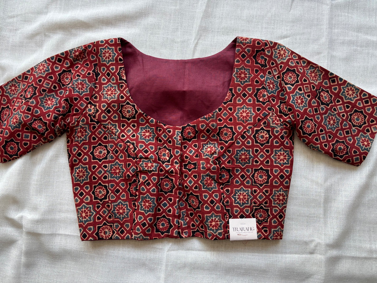 RED COTTON BLOUSE