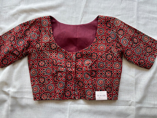 RED COTTON BLOUSE