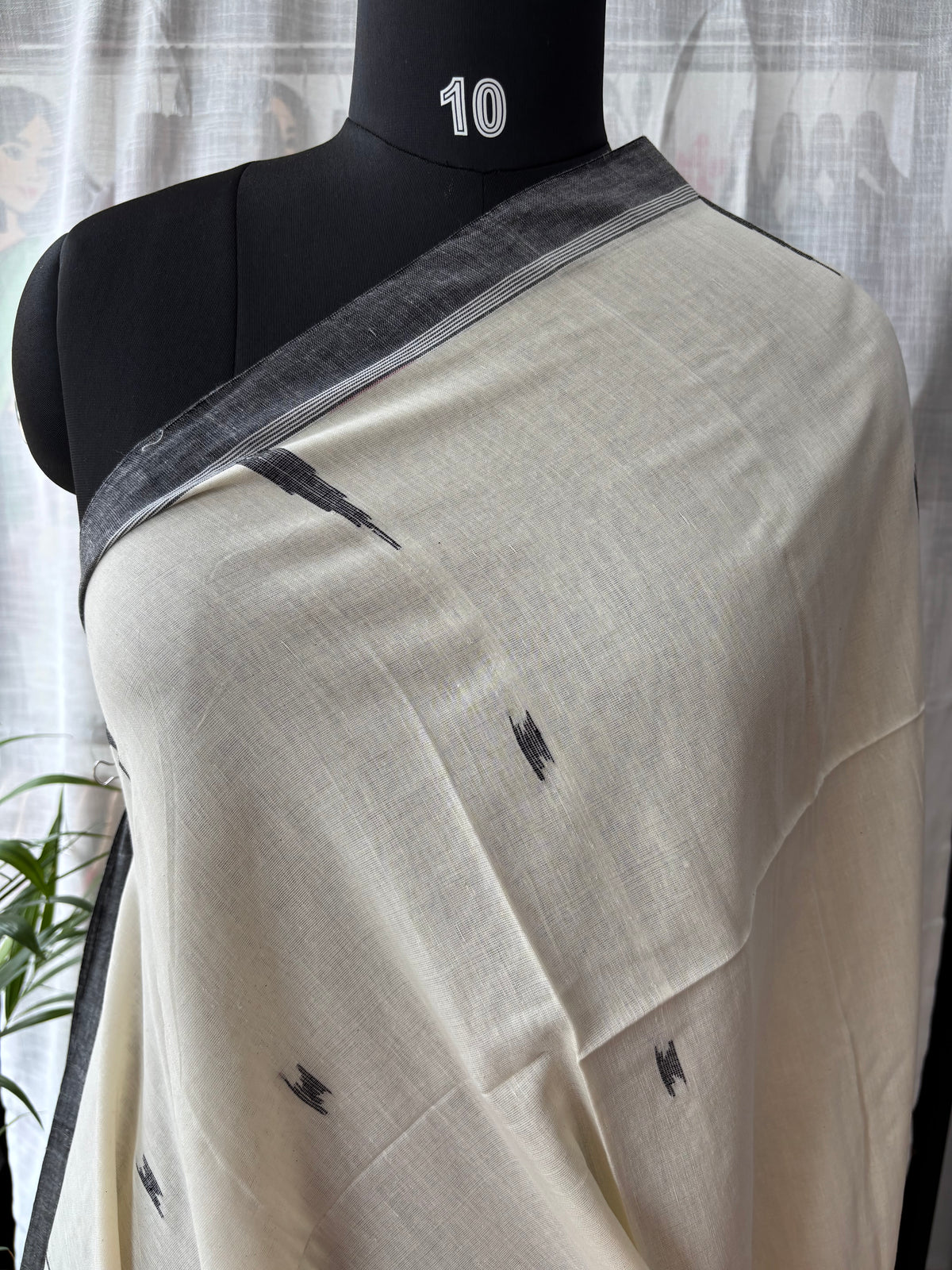 WHITE JAMDANI SAREE