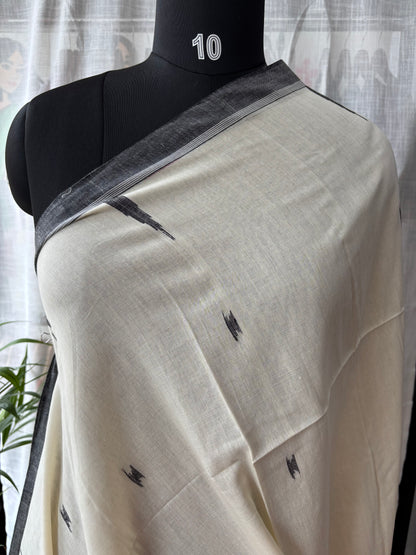 WHITE JAMDANI SAREE