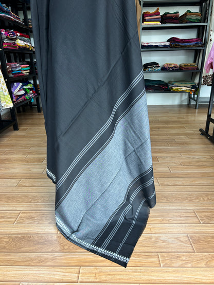 BLACK DHANIAKHALI SAREE