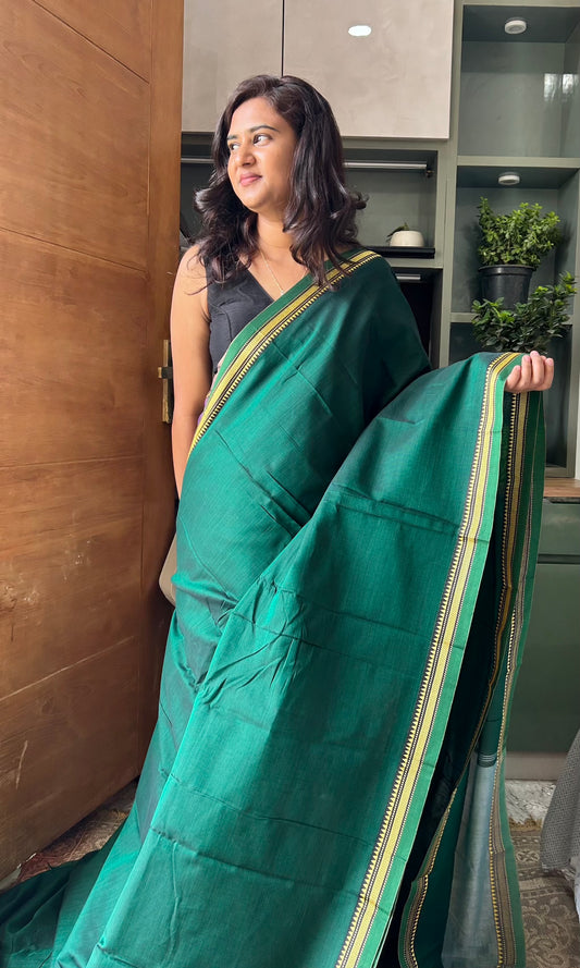 GREEN NARAYANPET SAREE
