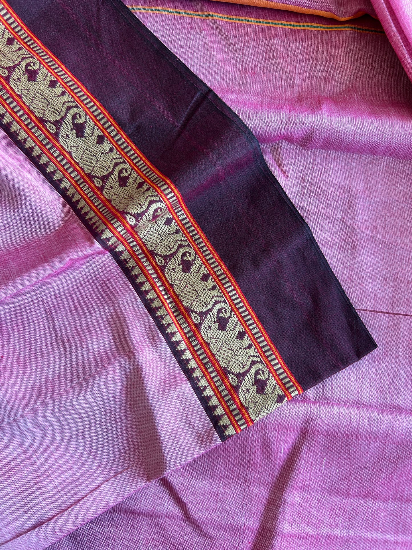 PINK NARAYANPET SAREE