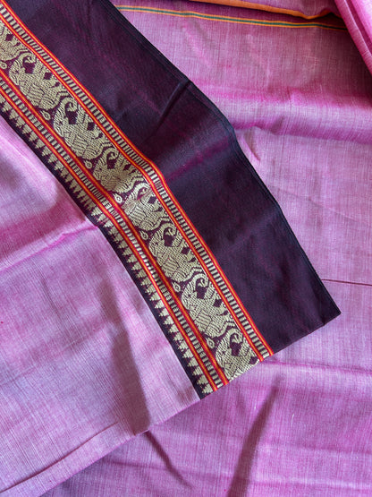 PINK NARAYANPET SAREE