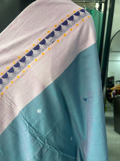 TEAL DHANIAKHALI SAREE