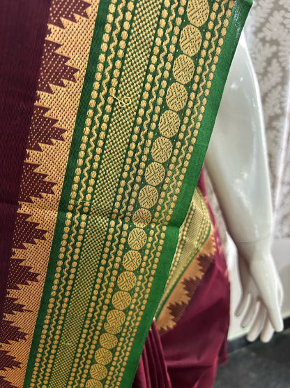 BROWN CHETTINAD COTTON