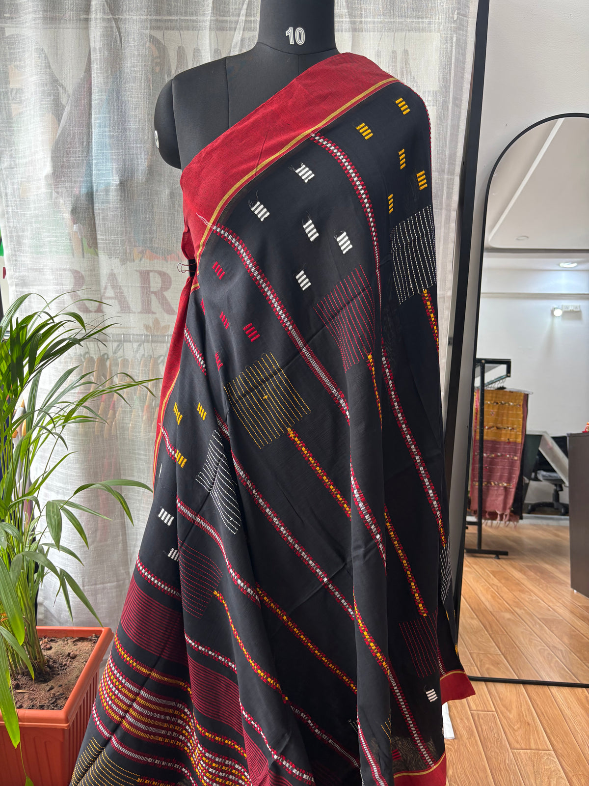 BLACK JAMDANI SAREE