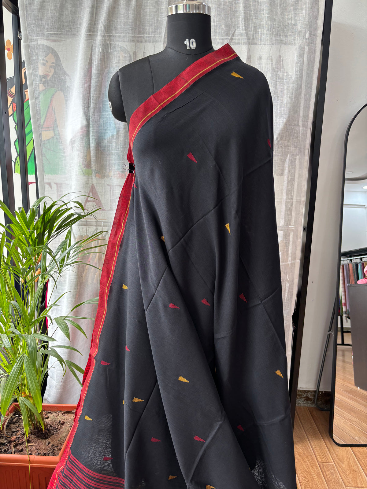 BLACK JAMDANI SAREE