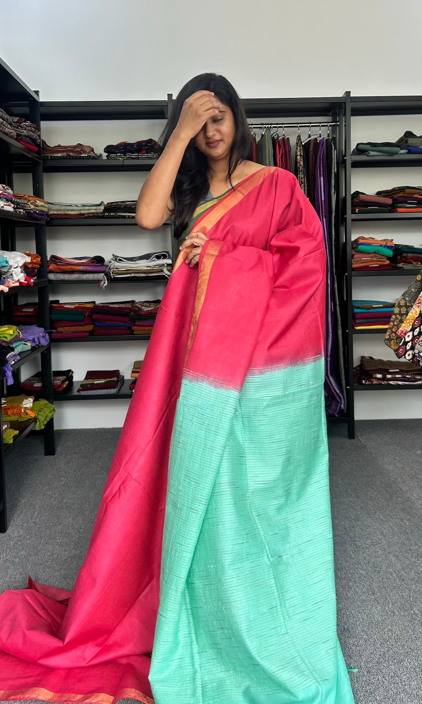 PINK MYRA SAREE