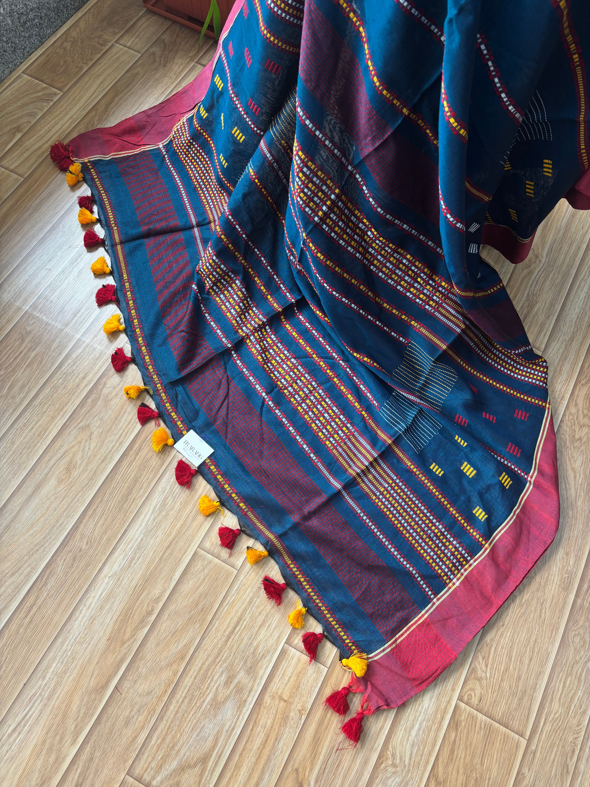 BLUE JAMDANI SAREE