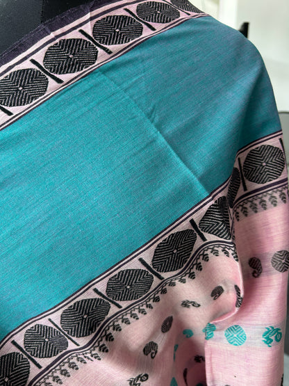 PINK DHANIAKHALI SAREE