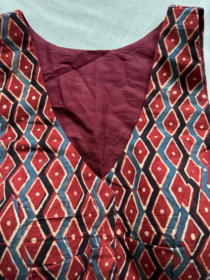 RED COTTON BLOUSE