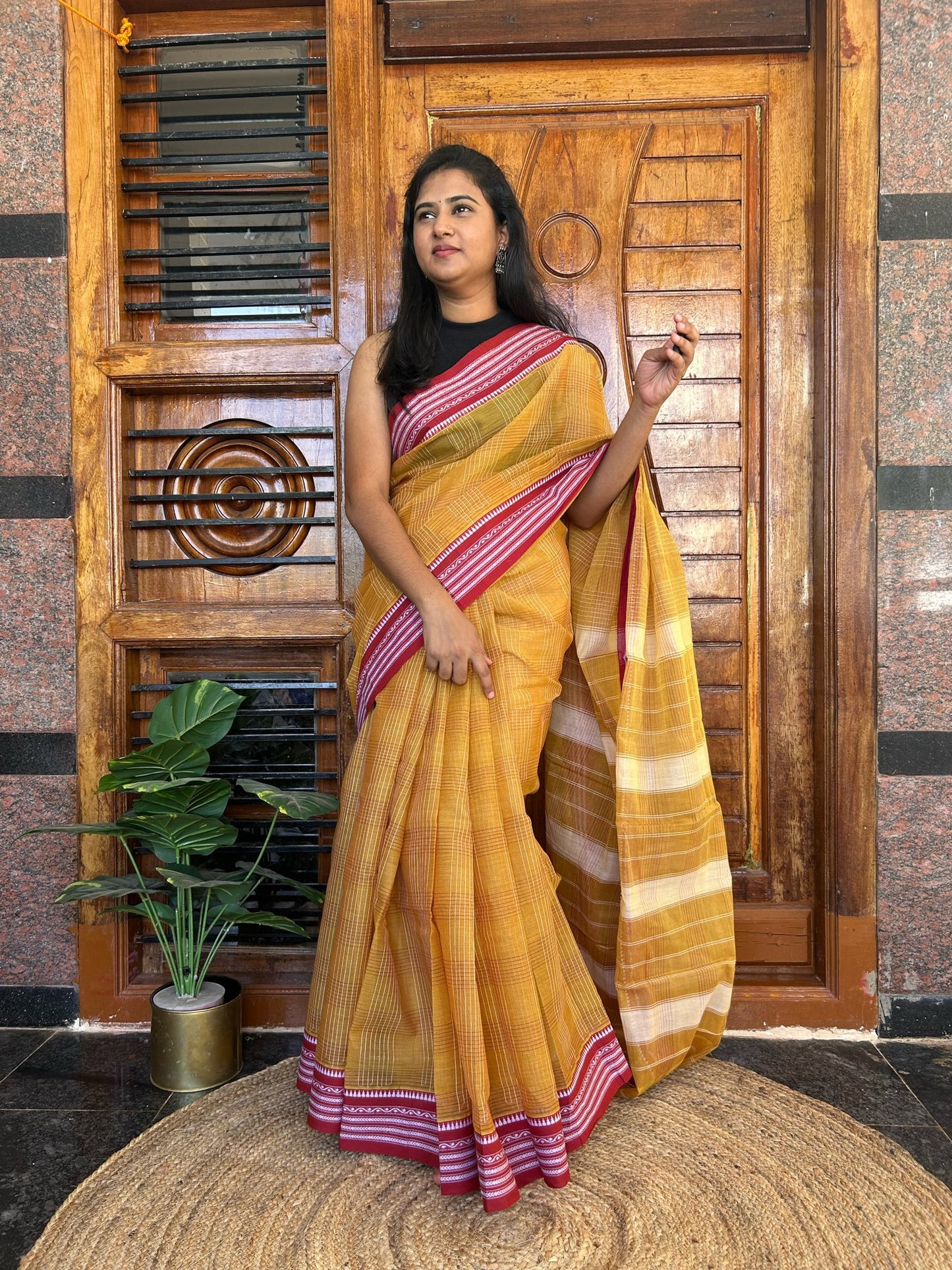 YELLOW NARAYANPET SAREE