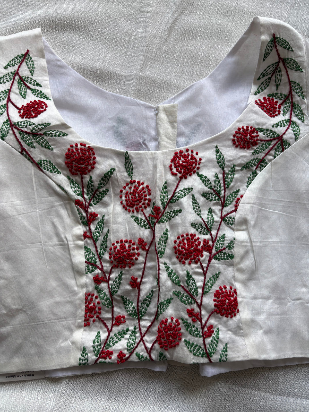Off white Embroidered blouse