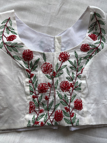 Off white Embroidered blouse