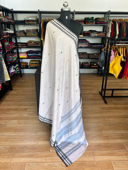 OFF WHITE DHANIAKHALI SAREE