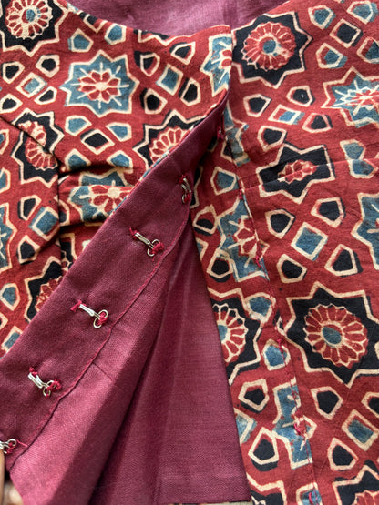 RED COTTON BLOUSE