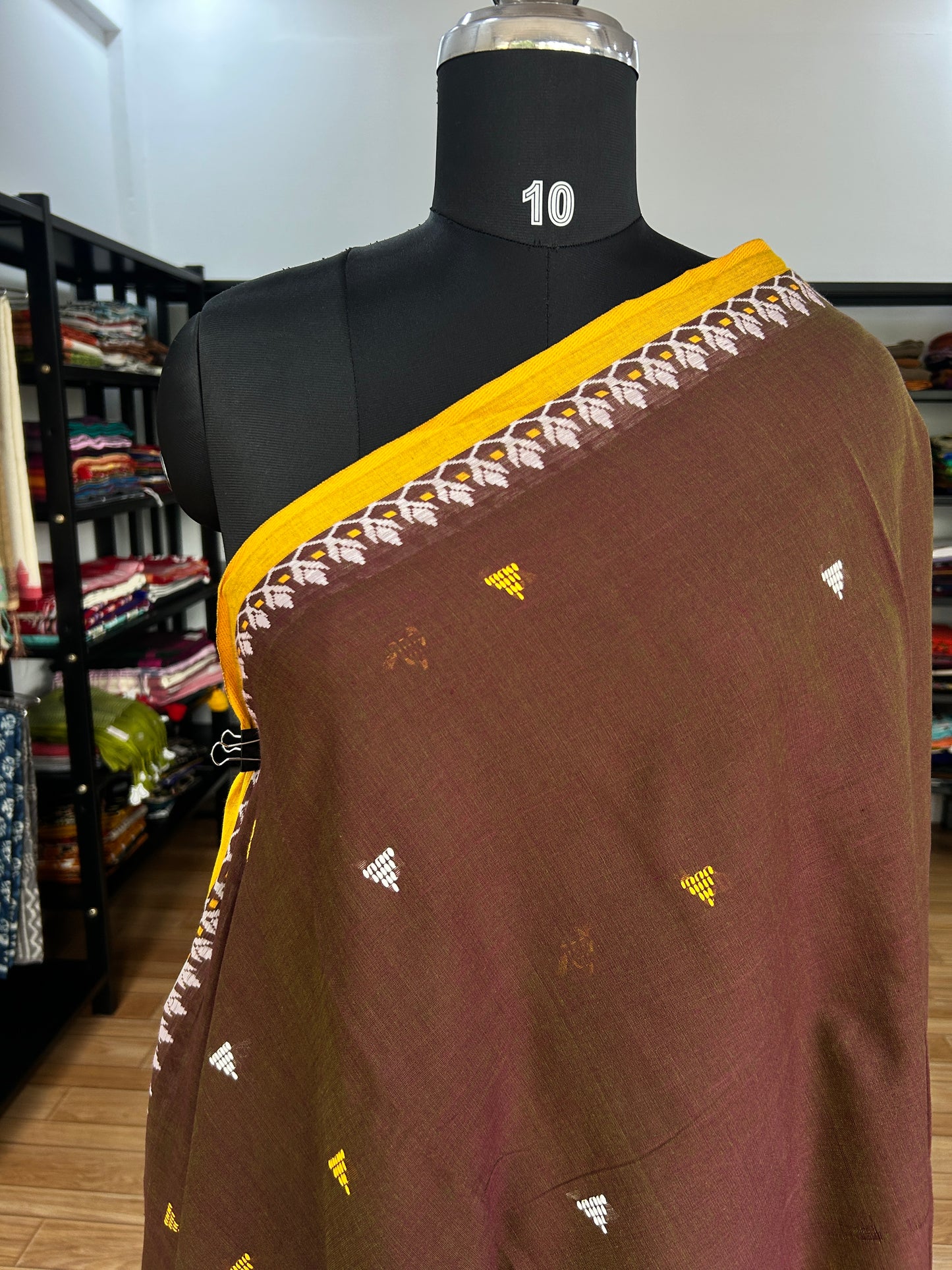 BROWN DHANIAKHALI SAREE