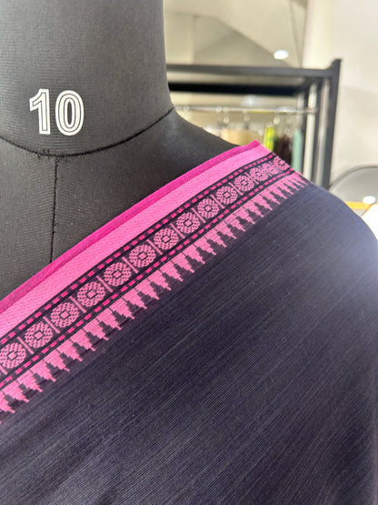 BLACK DHANIAKHALI SAREE