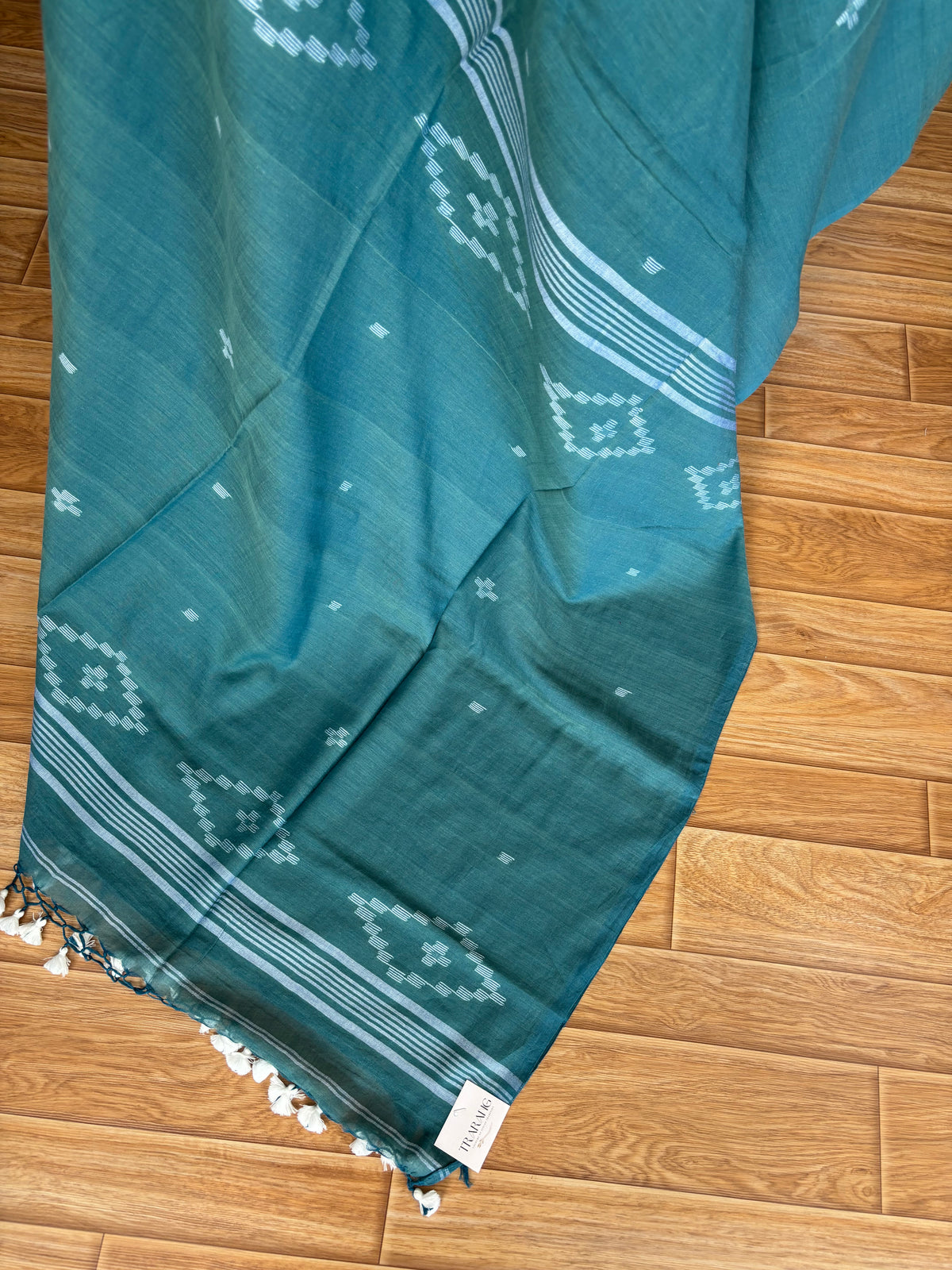 BLUE JAMDANI SAREE