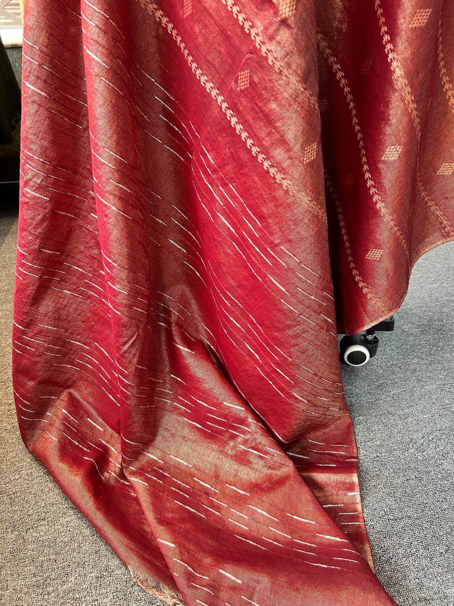 MARRON TISSUE SAREE