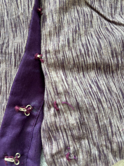GREY EMBROIDERED  BLOUSE