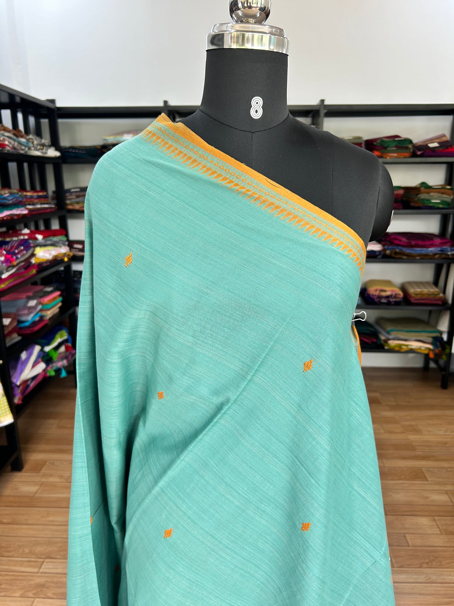 BLUE DHANIAKHALI SAREE