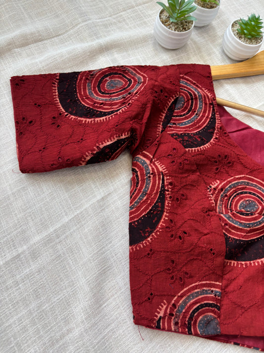 MAROON HAKOBA BLOUSE