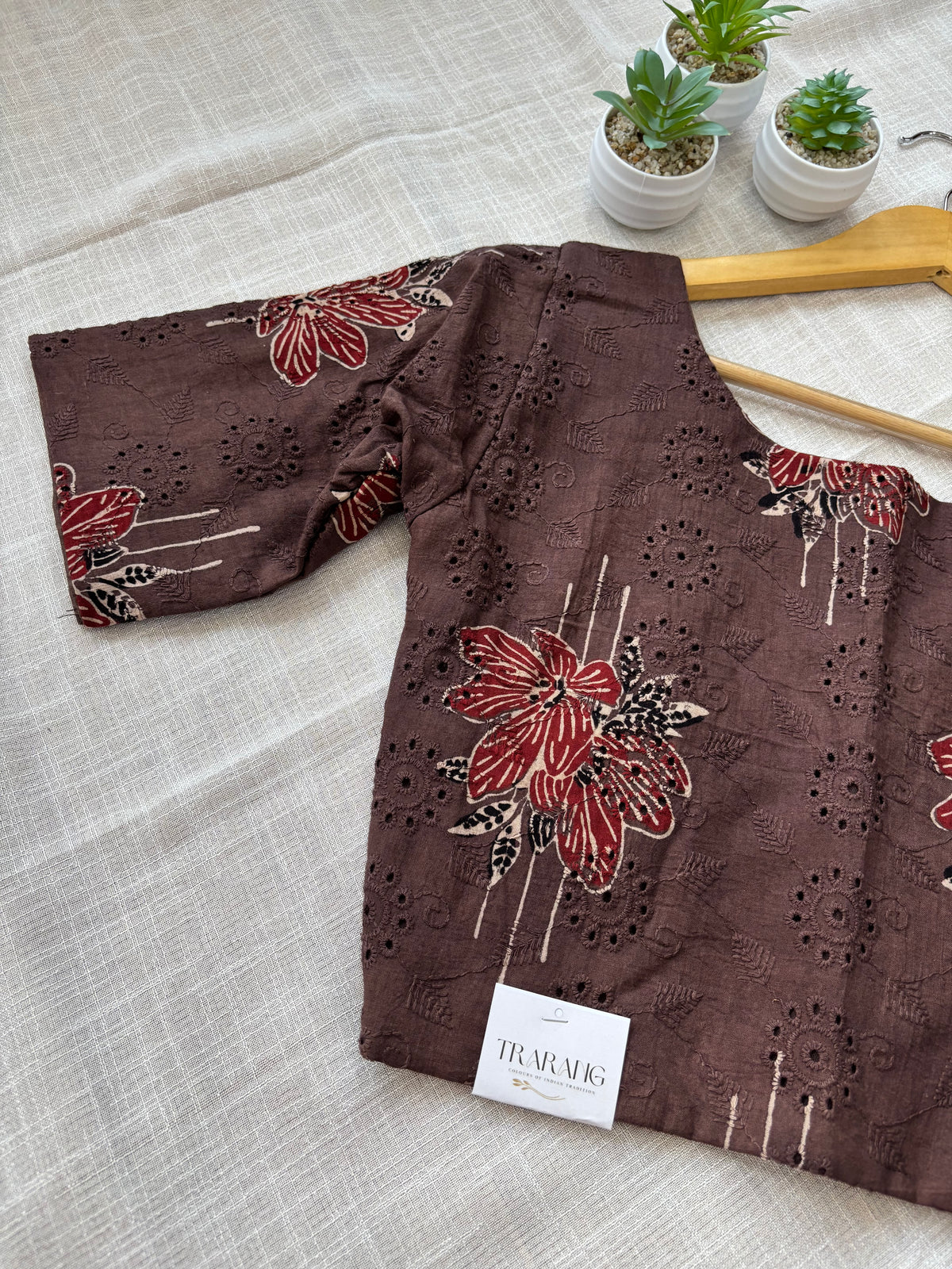 BROWN HAKOBA BLOUSE