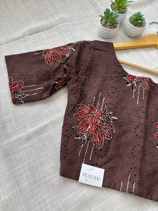 BROWN HAKOBA BLOUSE