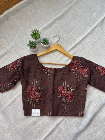 BROWN HAKOBA BLOUSE