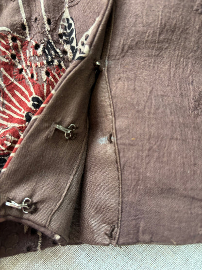 BROWN HAKOBA BLOUSE
