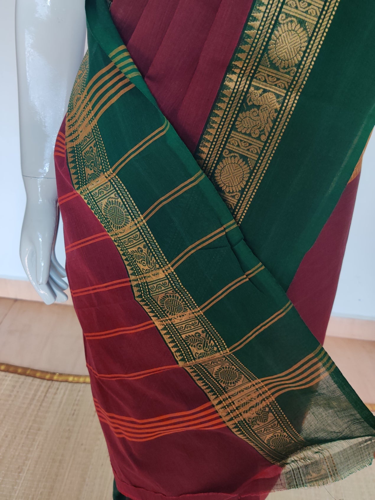 BROWN CHETTINAD COTTON