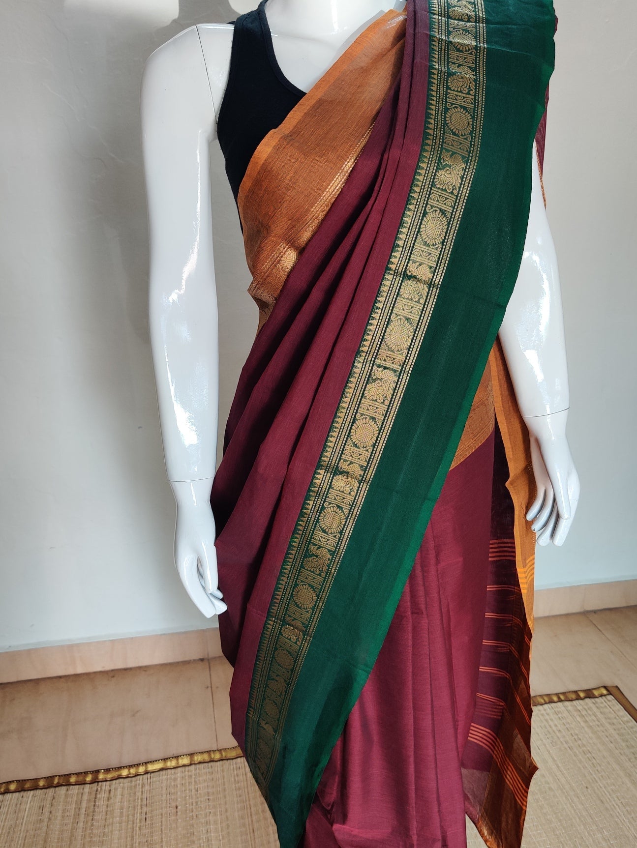 BROWN CHETTINAD COTTON