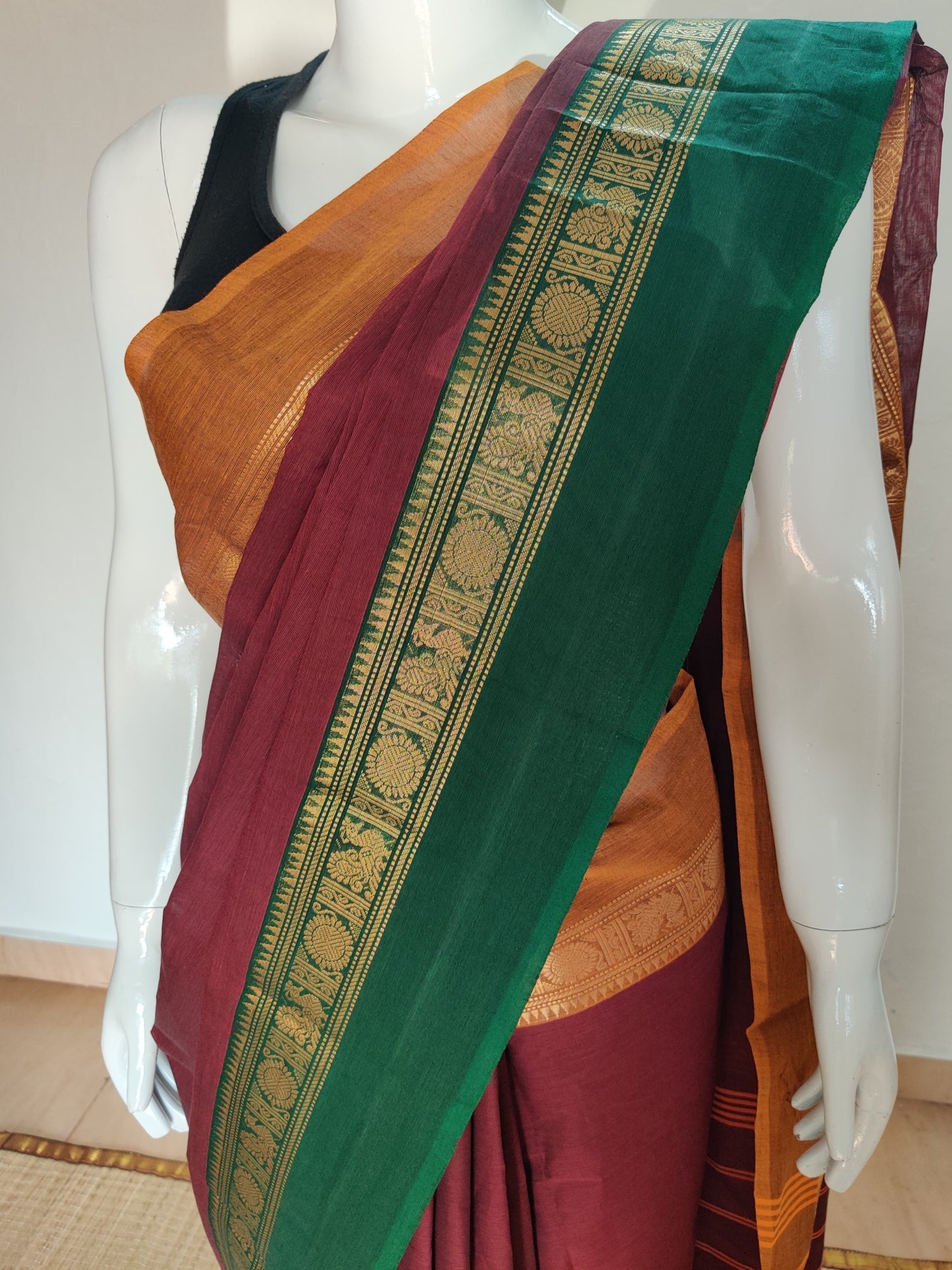 BROWN CHETTINAD COTTON